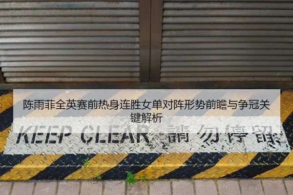 陈雨菲全英赛前热身连胜女单对阵形势前瞻与争冠关键解析 | LEYU
